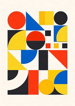 Kühnes geometrisches Bauhaus-Abstract von irgian firmansyah