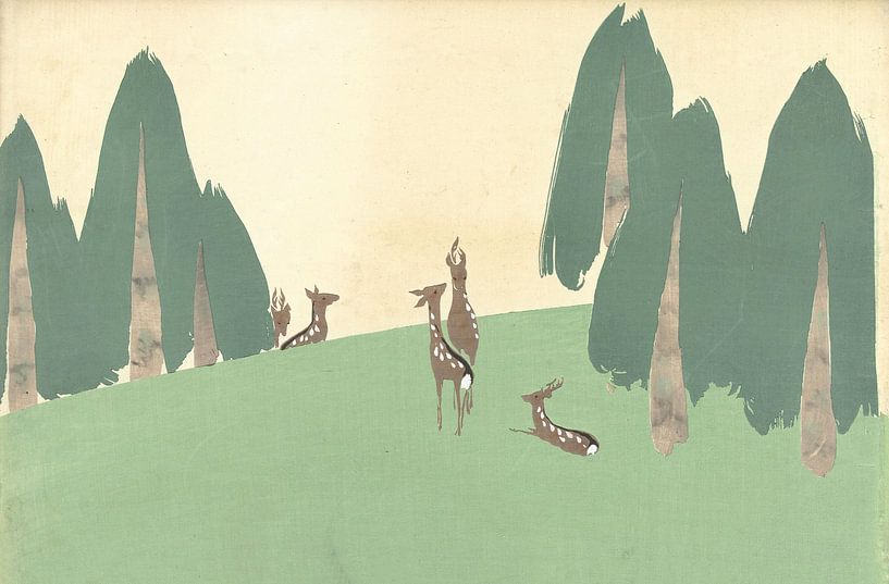 Kasugano by Kamisaka Sekka, 1909 by Gave Meesters