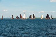 Botters op het Eemmeer voor Spakenburg van Brian Morgan thumbnail