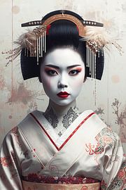 Geisha in Pastell.