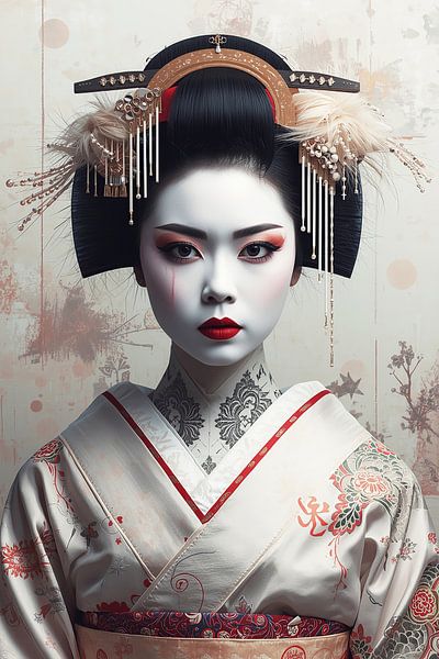 Geisha en pastel. par Brian Morgan