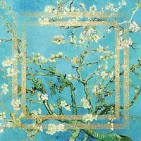 Amandelbloesen van Vincent Van Gogh klassiek én modern met goud