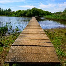 Holzsteg in Rijkevorsel: Ruhe über dem Wasser von Kristof Leffelaer