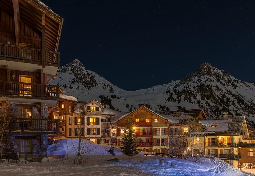 Peaceful winter photo during a starry night.  by Jack Koning