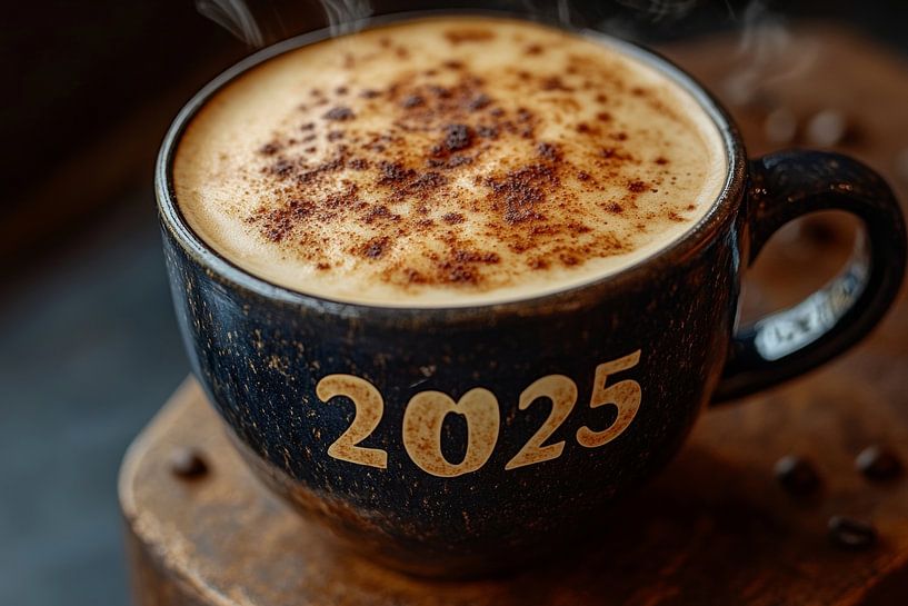 hot cup of coffee or cappuccino 2025 by Egon Zitter