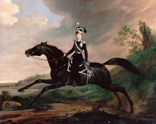 Equestrian Portrait of Grand Prince Alexander Nikolayevich, Franz Krüger