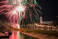 Fireworks show in Deventer, The Netherlands
