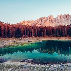 Lago di Carezza, Dolomites by Tijmen Hobbel