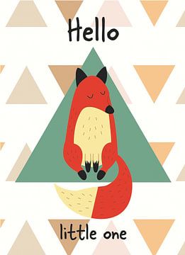 Hello little one - fox by Lisette Verspay
