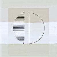 Abstrakte Geometrische Retro Formen Neutral