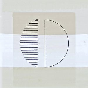 Abstrakte Geometrische Retro Formen Neutral