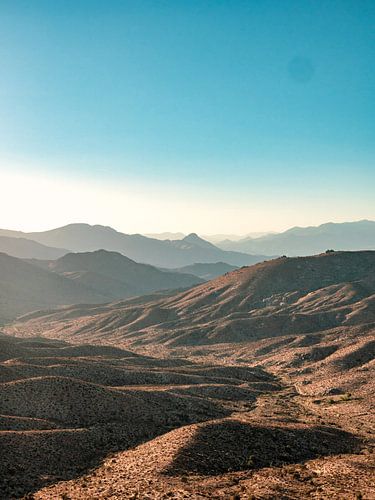Early moring view of the desert valley