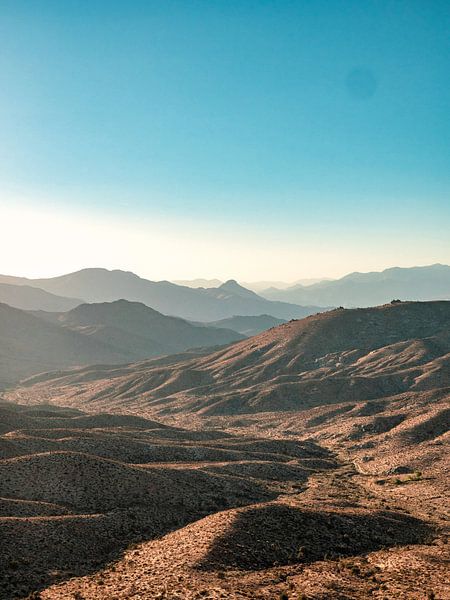 Early moring view of the desert valley by Marc van den Elzen