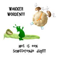 Wakker worden!!! Het is een schitterende dag!!!