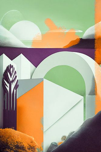 Surrealist landscape