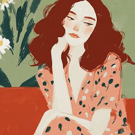 Gedanken in Grün II von Bianca ter Riet