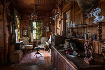 L'ancienne chambre du chasseur à l'hôtel Lost Place