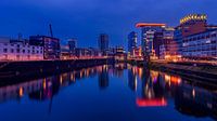 Dusseldorf harbour at night by Patrick Herzberg thumbnail