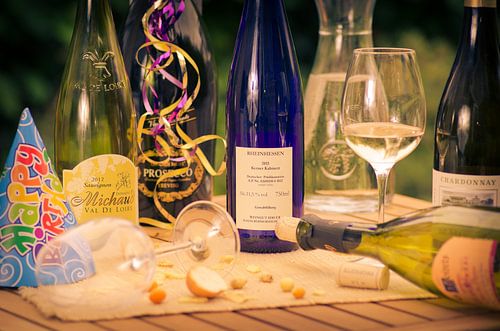 Na de wijnproeverij...