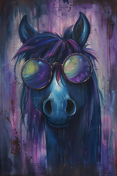 Galaxy Gaze Equestrian by Eye catching paintings