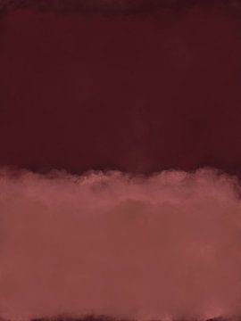 Mark Rothko inspired color field painting in warm colors by Dina Dankers