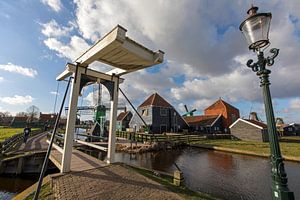Traditional buildings in the Zaanse Schans, Zaandam, The Netherlands