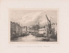 Albertus Anthonius Nunnink, View of the Korenbeurs (corn exchange) and the Grote Markt in Rotterdam, by Atelier Liesjes