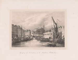 Albertus Anthonius Nunnink, Blick auf die Korenbeurs (Getreidebörse) und den Grote Markt in Rotterda