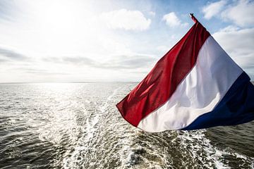 Nederlandse vlag op schip. van Brian Morgan