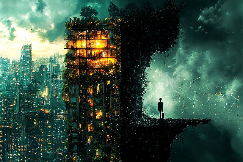 City and nature in balance by Art & Soul Creations