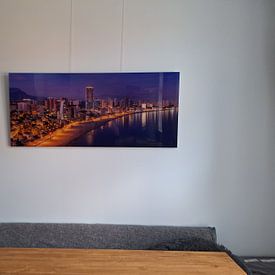 Photo de nos clients: Eclairage du soir à Benidorm, Espagne par Adelheid Smitt, sur acryl