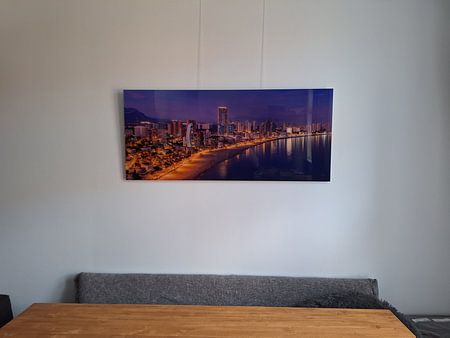 Evening lighting in Benidorm, Spain