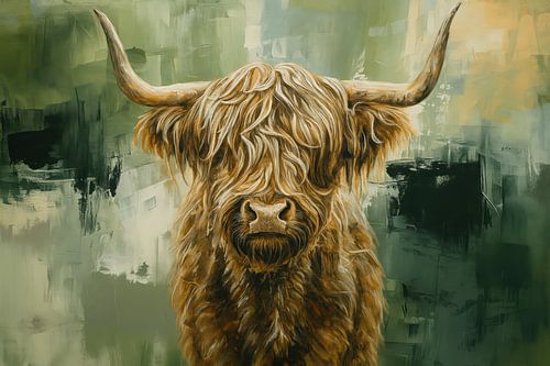 Highlander with long horns by Art & Soul Creations