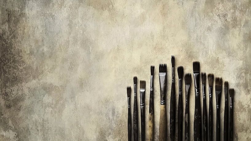 Pinselreihe von Frank Heinz