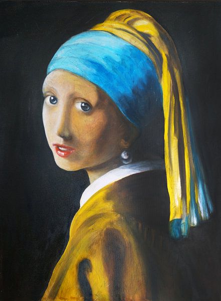 Mädchen mit Perle von Jan Wiersma