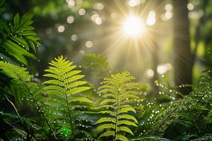 Magisches Licht im Wald