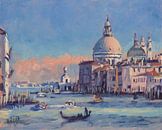 Grand Canal with the Basilica Santa Maria della Salute by Nop Briex thumbnail