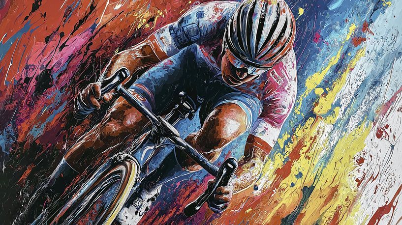 Dynamischer Radfahrer von Frank Heinz