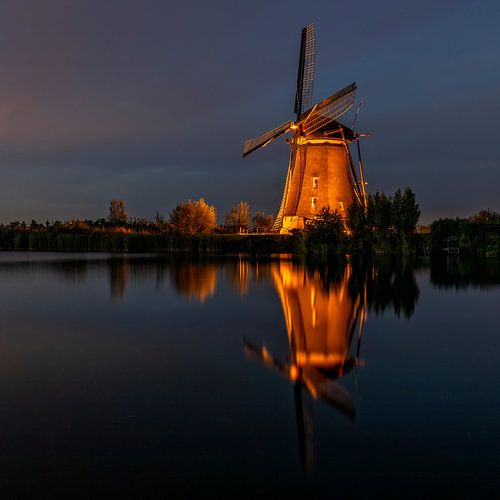 Verlichte molen Kinderdijk