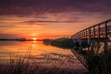 Zonsondergang Dannemeer van matthijs van eerden