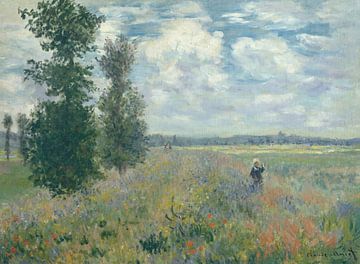 Poppy Fields in de buurt van Argenteuil, Claude Monet