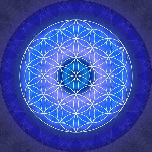 Stirnchakra mit Blume des Lebens