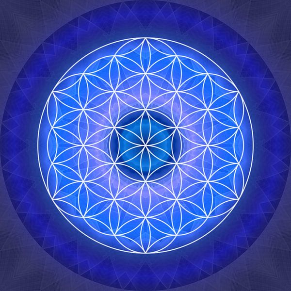 Brow Chakra with Flower of Life by Christine Bässler