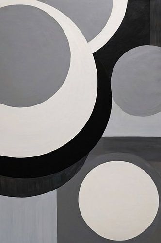 Minimalistisch abstract ontwerp met geometrische vormen
