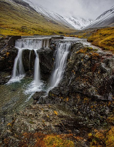 Waterfall in Iceland by peterheinspictures