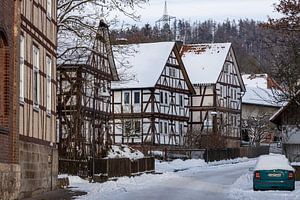 Herleshausen Fachwerkhäuser im Winter