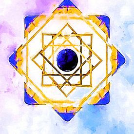 Goldene Geometrie – Mandala aus Licht und Gleichgewicht von Atelier Monadikós