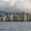 Skyline von Waikiki. von Jaap van den Berg