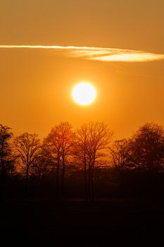 Sonnenuntergang in den Niederlanden