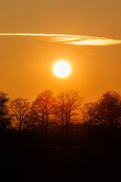 Zonsondergang in Nederland